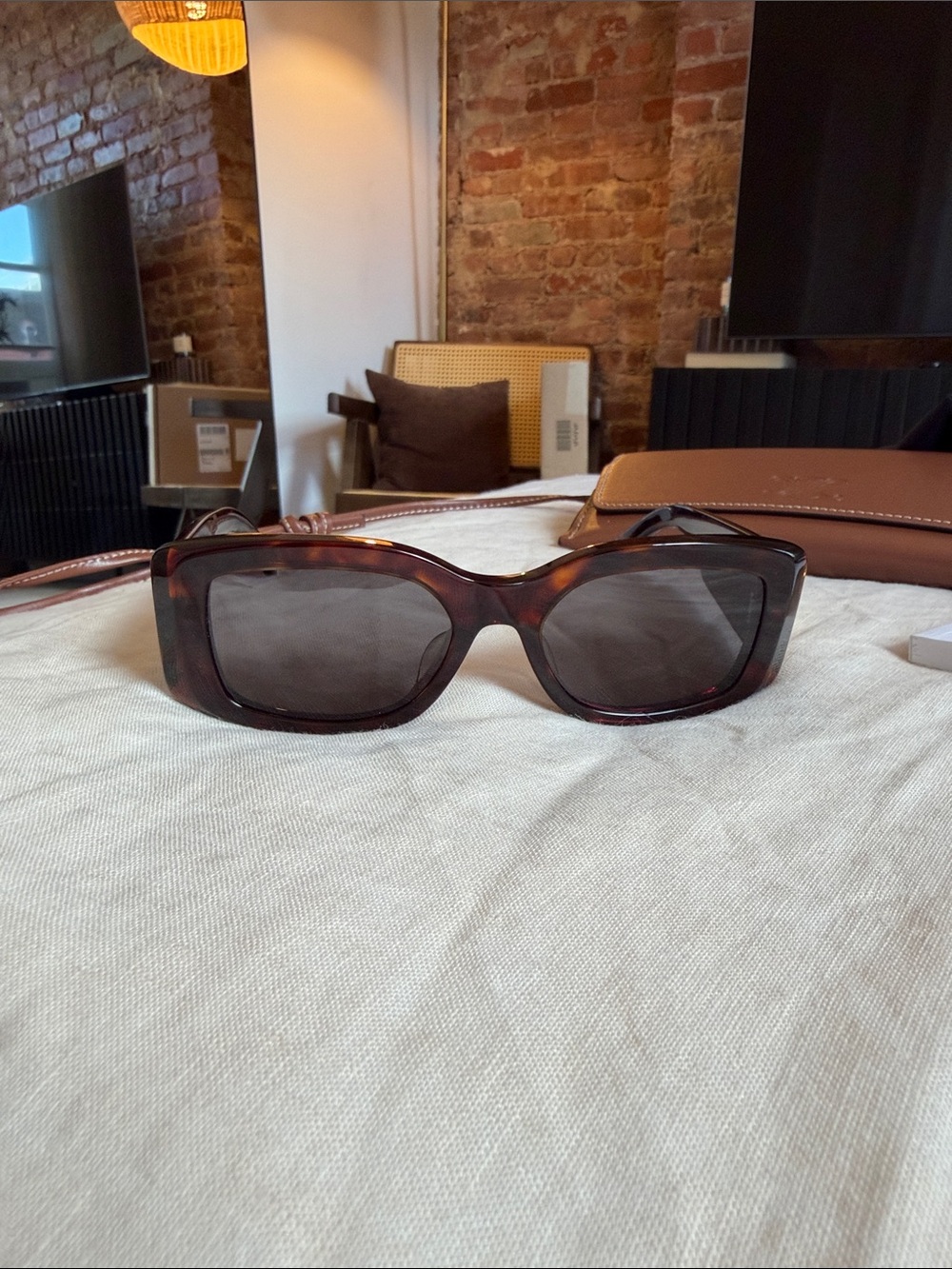 CELINE Triomphe Maxi Brown Tortoise - CL40282U 52-18-135 - Picture 7 of 12